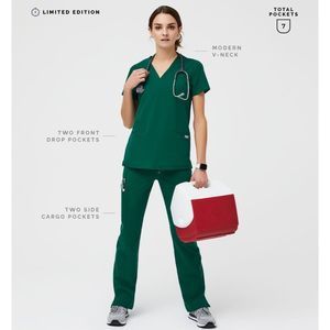 Figs Casma scrub top. XS